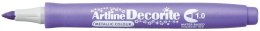 Marker permanentny Artline fiolet metaliczny decorite, fiolet 1,0mm pędzelek końcówka (AR-033 6 6)