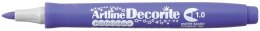 Marker permanentny Artline pastelowy decorite, fioletowy 1,0mm pędzelek końcówka (AR-033 6 4)