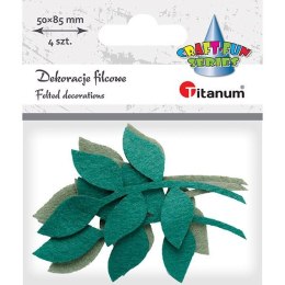 Ozdoba filcowa Titanum Craft-Fun Series liście z gałązką (19YJ-013)