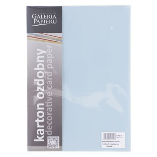Papier ozdobny (wizytówkowy) A4 gładki niebieski 210g Galeria Papieru (205508)