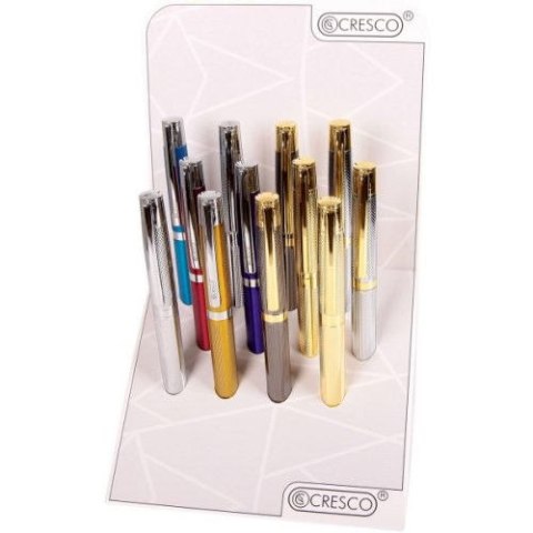 Długopis wielkopojemny Elegant wkład niebieski 1,0mm Cresco (850051)