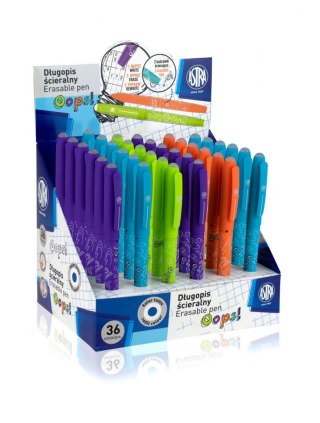 Długopis wymazywalny wymazywalny OPSS! wkład niebieski 0,6mm Astra