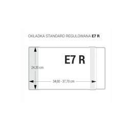 Okładka Standard regulowana E7R [mm:] 242x340-377 Biurfol (OZB-43)