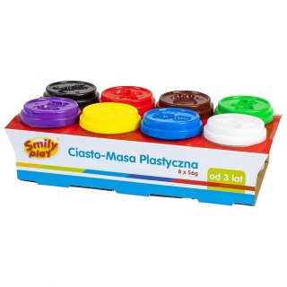 Plastelina 8 kol. 8 tub ciasto-masa mix 56g Smily Play (SP83349)