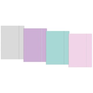 Teczka kartonowa na gumkę pastel HOLOGRAM M5+ mix Interdruk