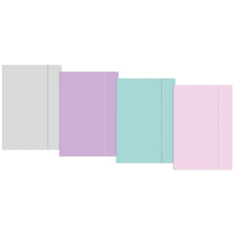 Teczka kartonowa na gumkę pastel HOLOGRAM M5+ mix Interdruk Teczka kartonowa na gumkę pastel HOLOGRAM M5+ mix Interdruk