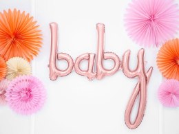 Balon foliowy Partydeco Baby, różowe złoto, 73,5x75,5cm 30cal (FB42M-019R)