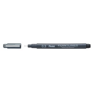 Cienkopis POINTLINER wkład czarny 0,3mm 1kol. Pentel (S20P-3A)