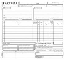 Druk samokopiujący 2/3 A4 faktura VAT 2/3 A4 brutto 100k. Stolgraf (F16)