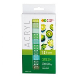 Farba akrylowa Happy Color kolor: zielony 12ml (HA 7370 0012-G10)
