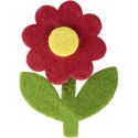 Ozdoba filcowa Titanum Craft-Fun Series kwiatki z łodygą (EA081)