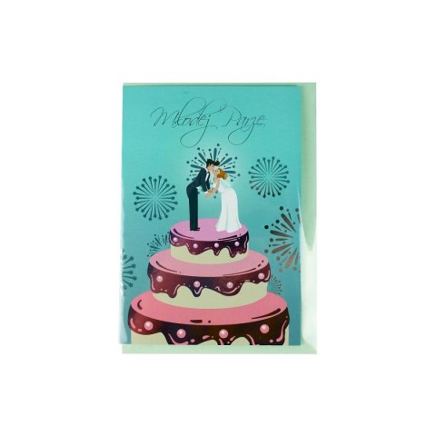 Kartka składana KARNET SLUBNY [mm:] 138x185 Rexus