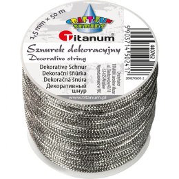 Sznurek Titanum Craft-Fun Series srebrny 50m (20HET0605-)