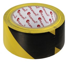 Taśma specjalnego przeznaczenia Titanum ostrzegawcza 48mm czarno-żółta 20m