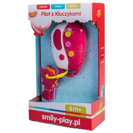 Zabawka dźwiękowa Smily Play pilot z kluczykami różowy (SP83121)