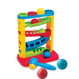Zabawka edukacyjna Smily Play zjeżdżalnia z piłeczkami i młotkiem (SP82932)