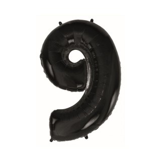 Balon foliowy cyfra 9 CZARNA 45cal Godan (FG-C85CZ9)