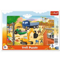 Puzzle Trefl Na budowie 15 el. (31354)