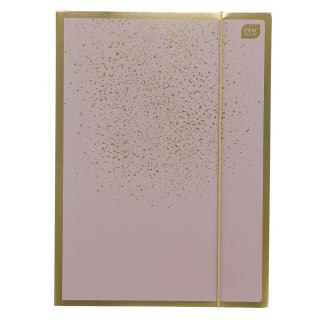 Teczka kartonowa na gumkę SATIN GOLD 1 A4+ złoty 400g Interdruk