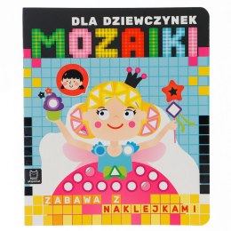 Książeczka edukacyjna Mozaiki dla dziewczynek. Zabawa z naklejkami Aksjomat (3253)