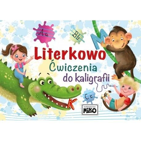 Książeczka edukacyjna Literkowo. Ćwiczenia do kaligrafii. Niko