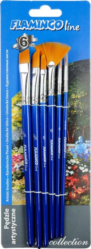 Pędzel Art Collection zestaw 6 szt. Flamingo Line (PA-05)