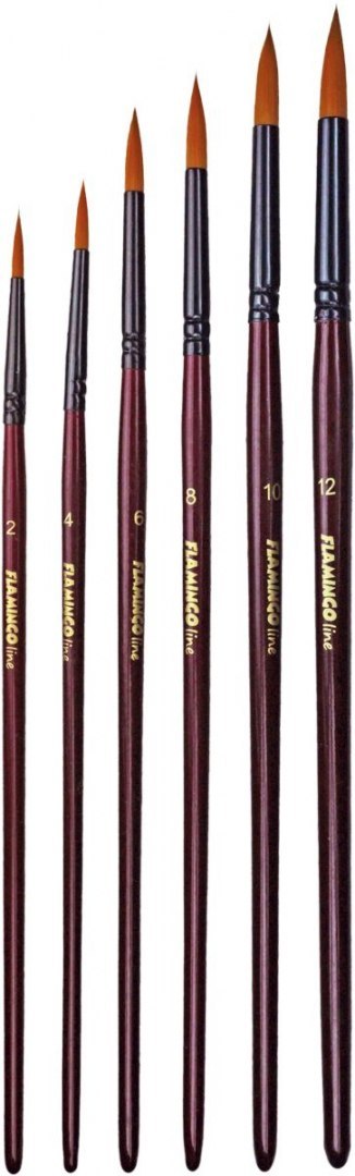 Pędzel Art Collection zestaw 6 szt. Flamingo Line (PA-07)