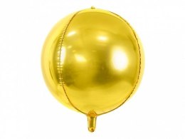 Balon foliowy Partydeco Kula, 40cm, złota 16cal (FB13M-019)
