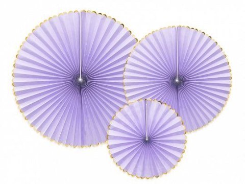 Dekoracja Rozety Yummy, jasny liliowy Partydeco (RPK20-004J)