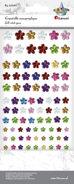 Kryształki Titanum Craft-Fun Series samoprzylepne Kwiaty mix
