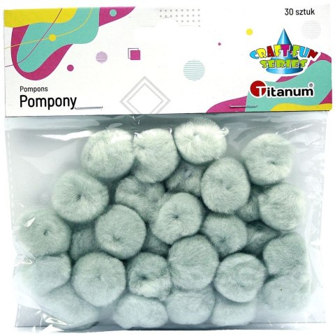 Pompony Titanum Craft-Fun Series szary 30 szt (21005) Pompony Titanum Craft-Fun Series szary 30 szt (21005)