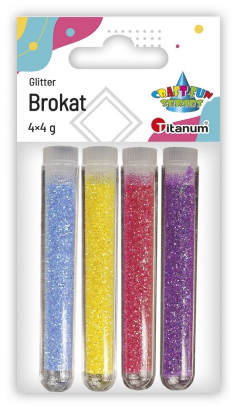 Brokat Titanum Craft-Fun Series kolor: mix 4 kolor. (MTJF-CSG4P)