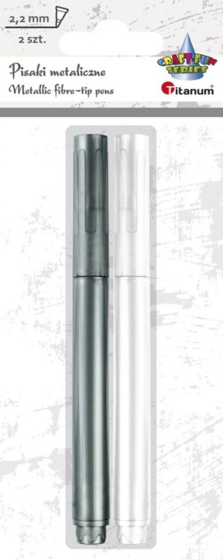 Cienkopis Craft-Fun Series pisak metaliczny 2,2mm 2kol. Titanum