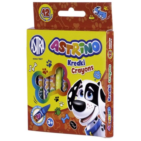 Kredki świecowe GRAFIONOWE 12 kol. Astrino (316121001)