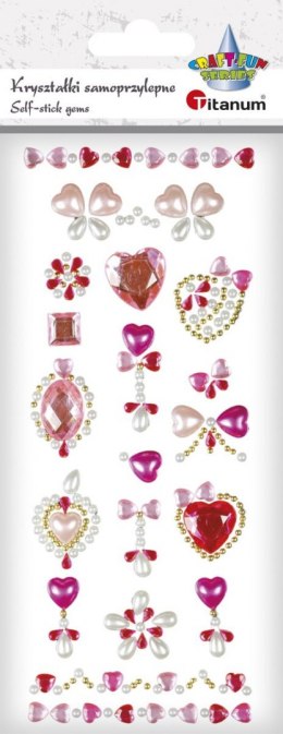 Kryształki Titanum Craft-Fun Series biżuteria, tonacja różowa (MTCR-AC189)