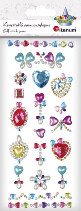 Kryształki Titanum Craft-Fun Series biżuteria, tonacja różowo-niebieska (MTCR-AC191)