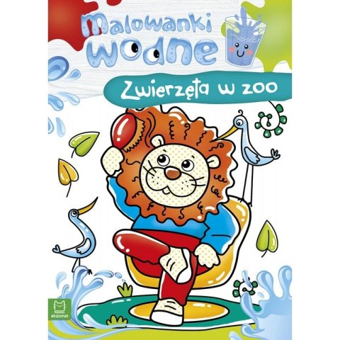 Książeczka edukacyjna Malowanki wodne. Zwierzęta w zoo Aksjomat