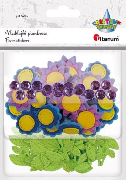 Naklejka (nalepka) Craft-Fun Series piankowe Kwiaty Titanum (4669)