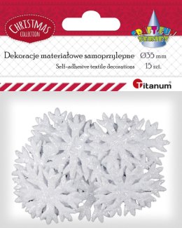 Ozdoba materiałowa Titanum Craft-Fun Series Śnieżynki (MTCR-BY387)