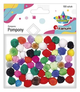 Pompony Titanum Craft-Fun Series akrylowe mix 100 szt (20TH1020-5)