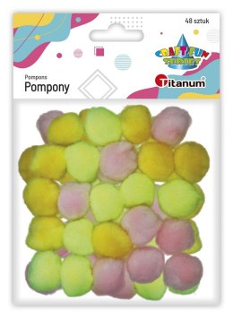 Pompony Titanum Craft-Fun Series akrylowe mix 48 szt (20TH1020-8)