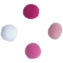 Pompony Titanum Craft-Fun Series tonacja różowa poliestrowe 120 szt (21TH0514-1)
