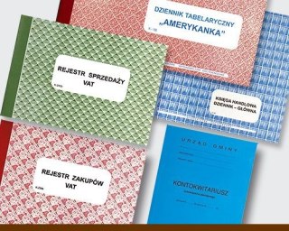 Druk offsetowy B3 księga handlowa Amerykanka 50k. Udziałowiec (K-186)