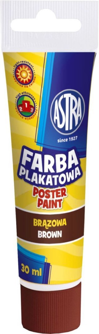 Farby plakatowe Astra kolor: brązowa 30ml 1 kolor. Farby plakatowe Astra kolor: brązowa 30ml 1 kolor.