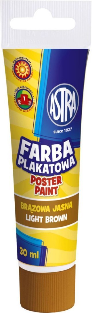 Farby plakatowe Astra kolor: brązowy jasny 30ml 1 kolor. Farby plakatowe Astra kolor: brązowy jasny 30ml 1 kolor.