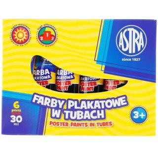 Farby plakatowe kolor: czarny 30ml 1 kolor. Astra