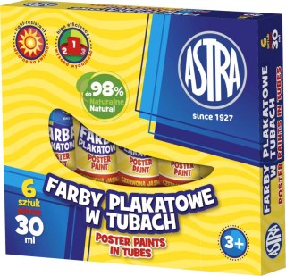 Farby plakatowe kolor: zielony jasny 30ml 1 kolor. Astra