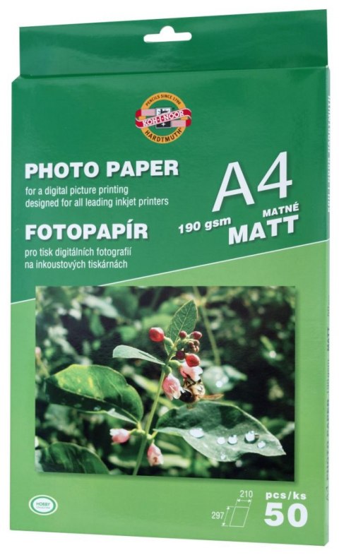 Papier foto Koh-I-Noor matt A4 190g Papier foto Koh-I-Noor matt A4 190g