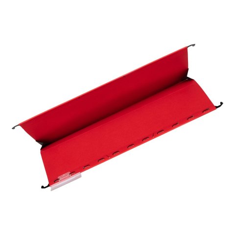 Teczka zawieszkowa Chic Ultimate z płóciennymi bokami A4 czerwony karton 230g Elba (100552105)