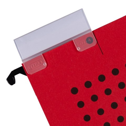 Teczka zawieszkowa Chic Ultimate z płóciennymi bokami A4 czerwony karton 230g Elba (100552105)